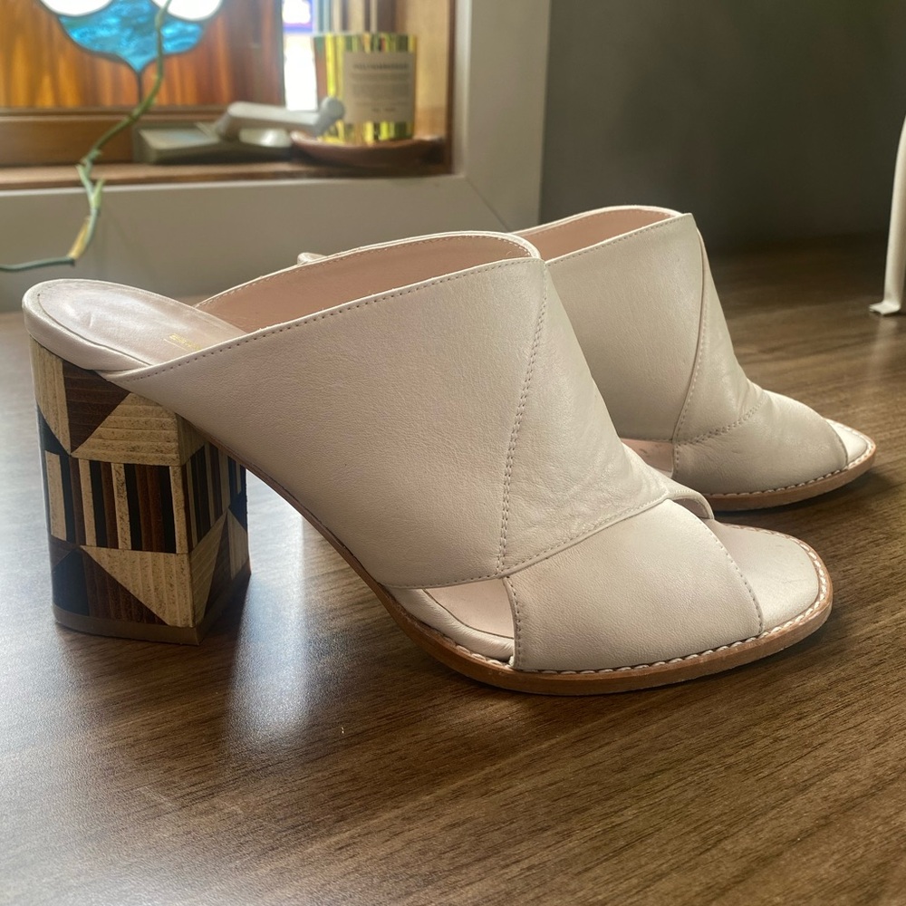 Robert Clergerie Sapena Spain Wood Block Heel